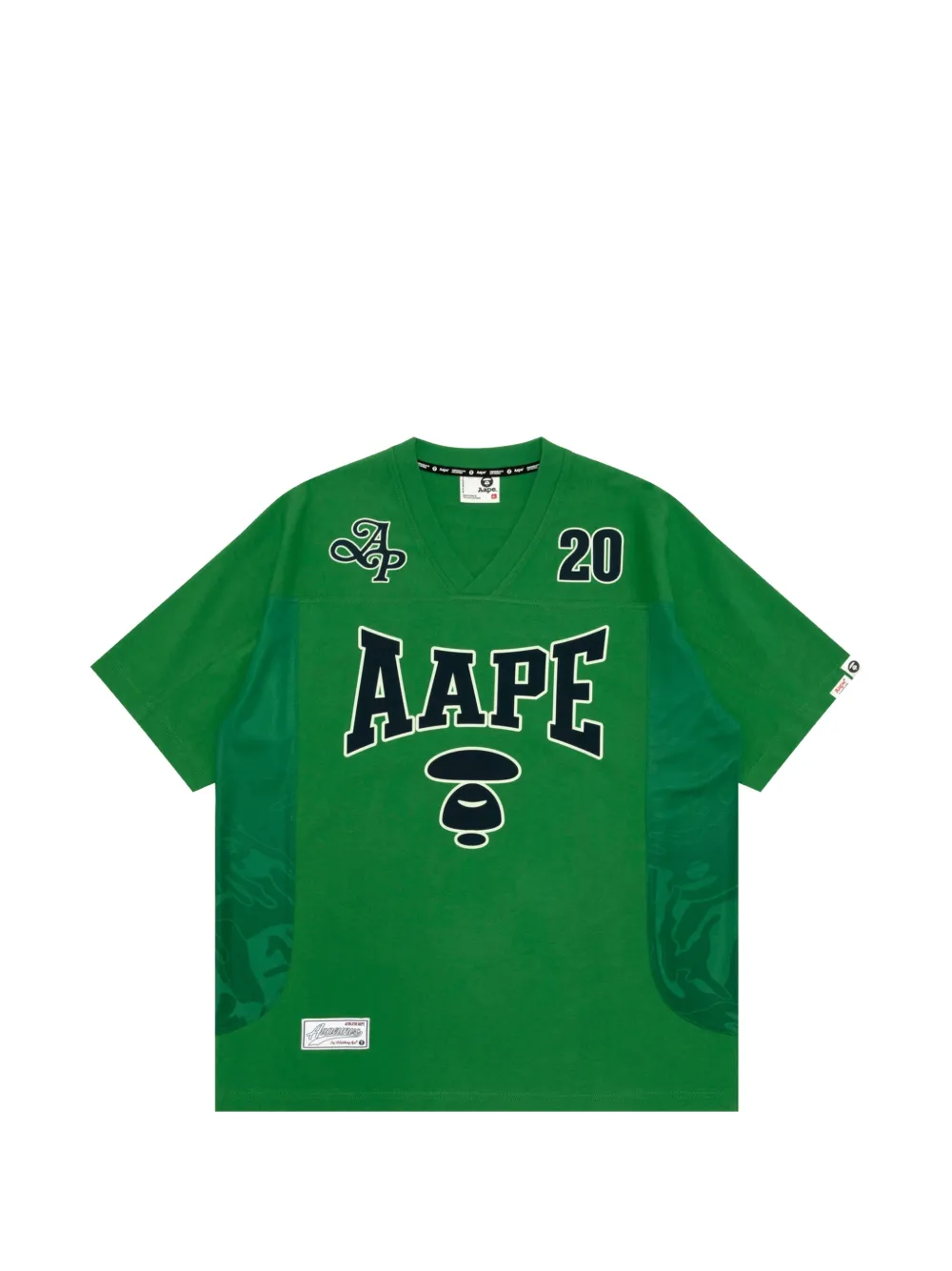AAPE BY *A BATHING APE® Moonface varsity T-shirt - Verde