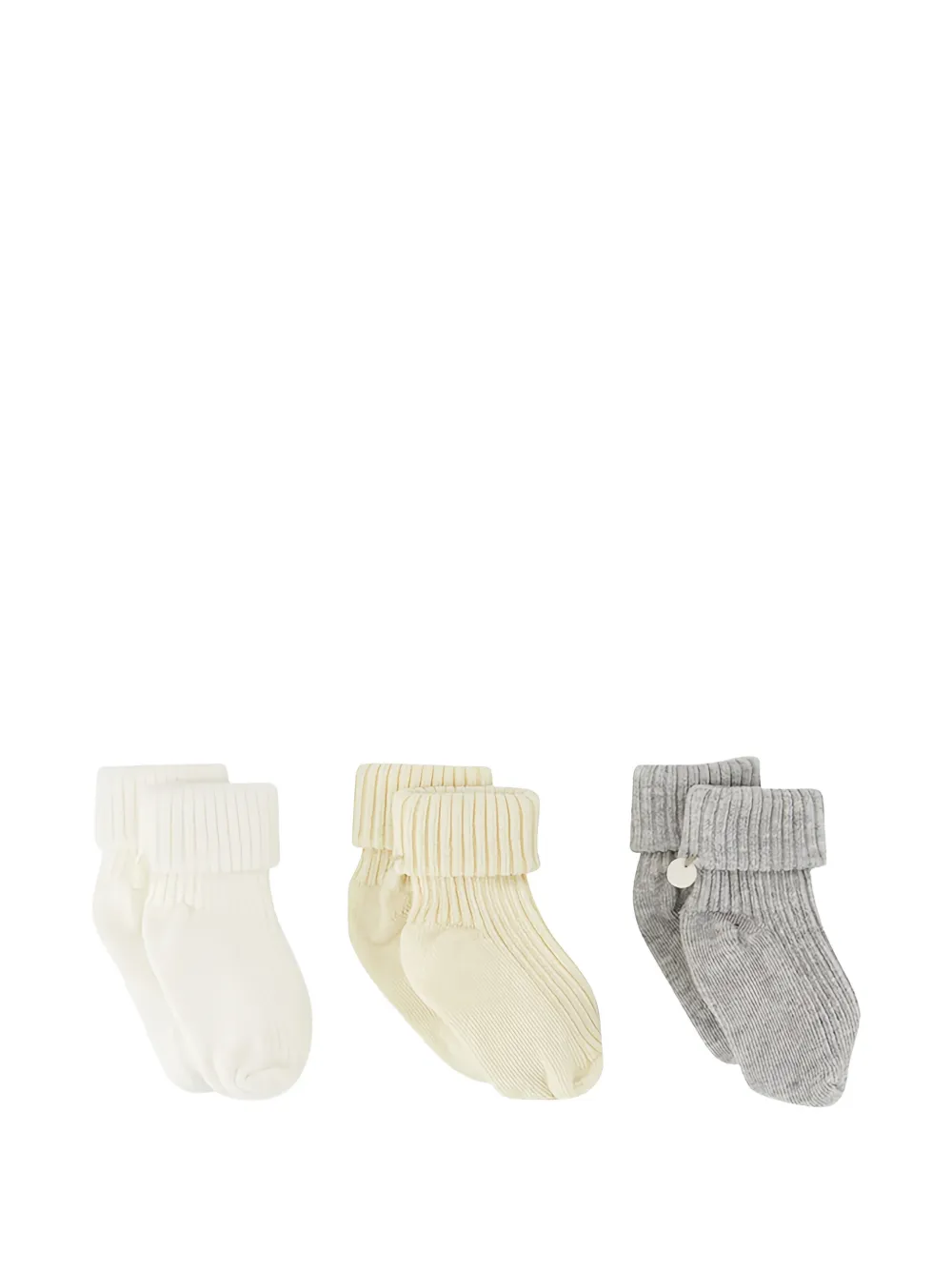 Tartine Et Chocolat ribbed-knit socks (set of three) - Toni neutri