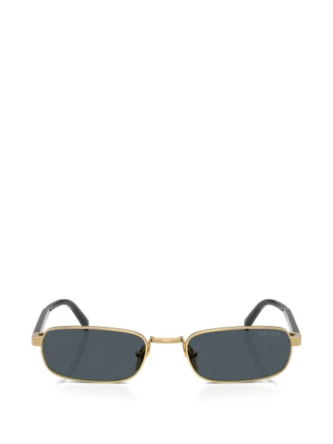 Prada Eyewear metal plaque rectangle-frame sunglasses