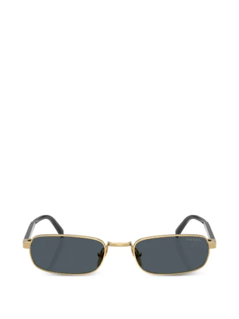 Prada Eyewear metal plaque rectangle-frame sunglasses