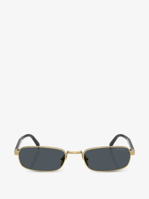 Prada Eyewear metal plaque rectangle-frame sunglasses