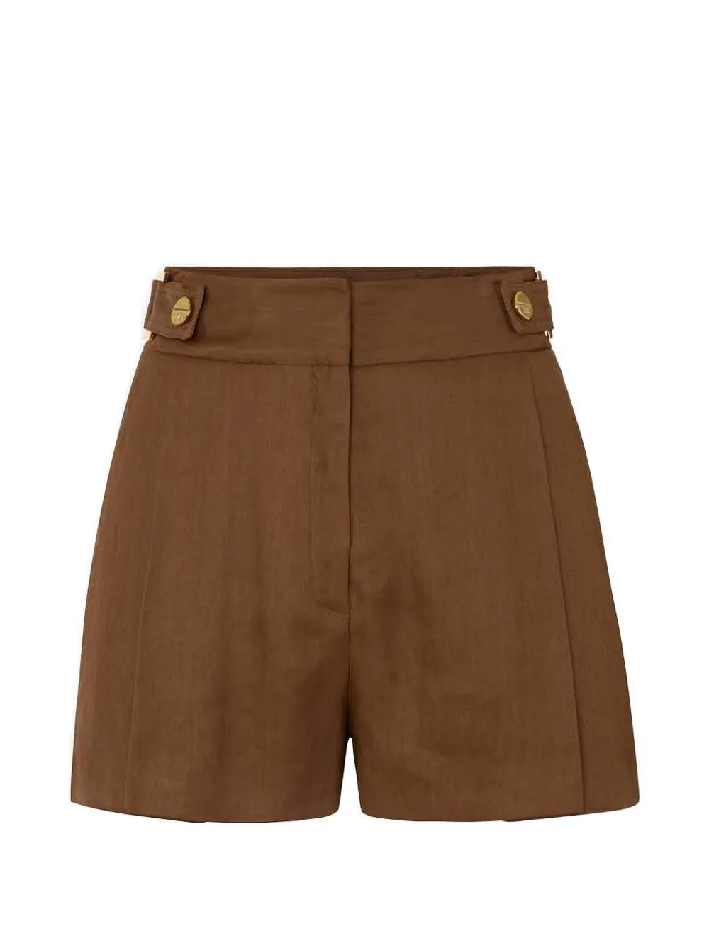 Elisabetta Franchi button-detail shorts - Marrone