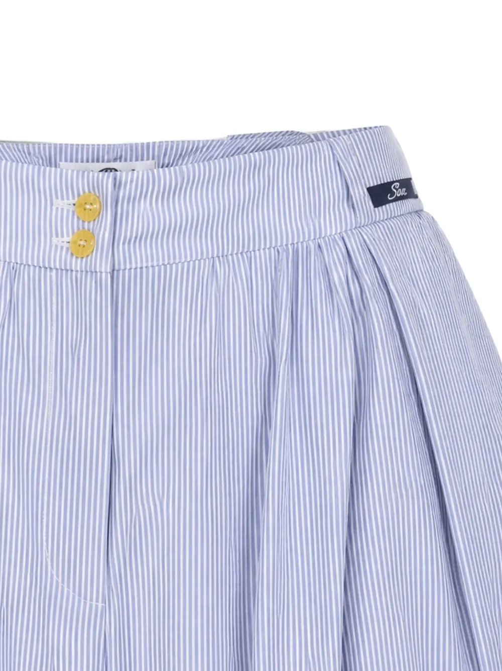 Elisabetta Franchi Gestreepte ballonshorts Blauw