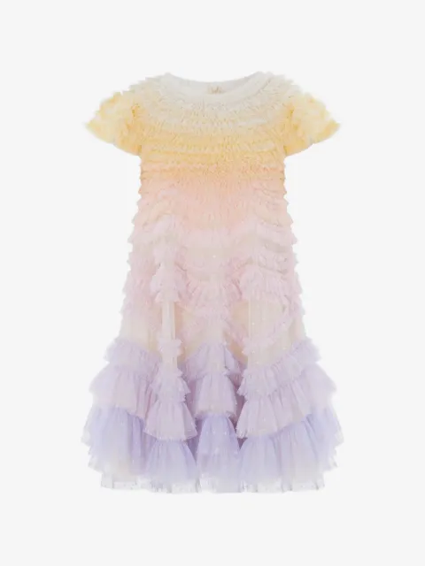 NEEDLE & THREAD KIDS ruffled tulle dress