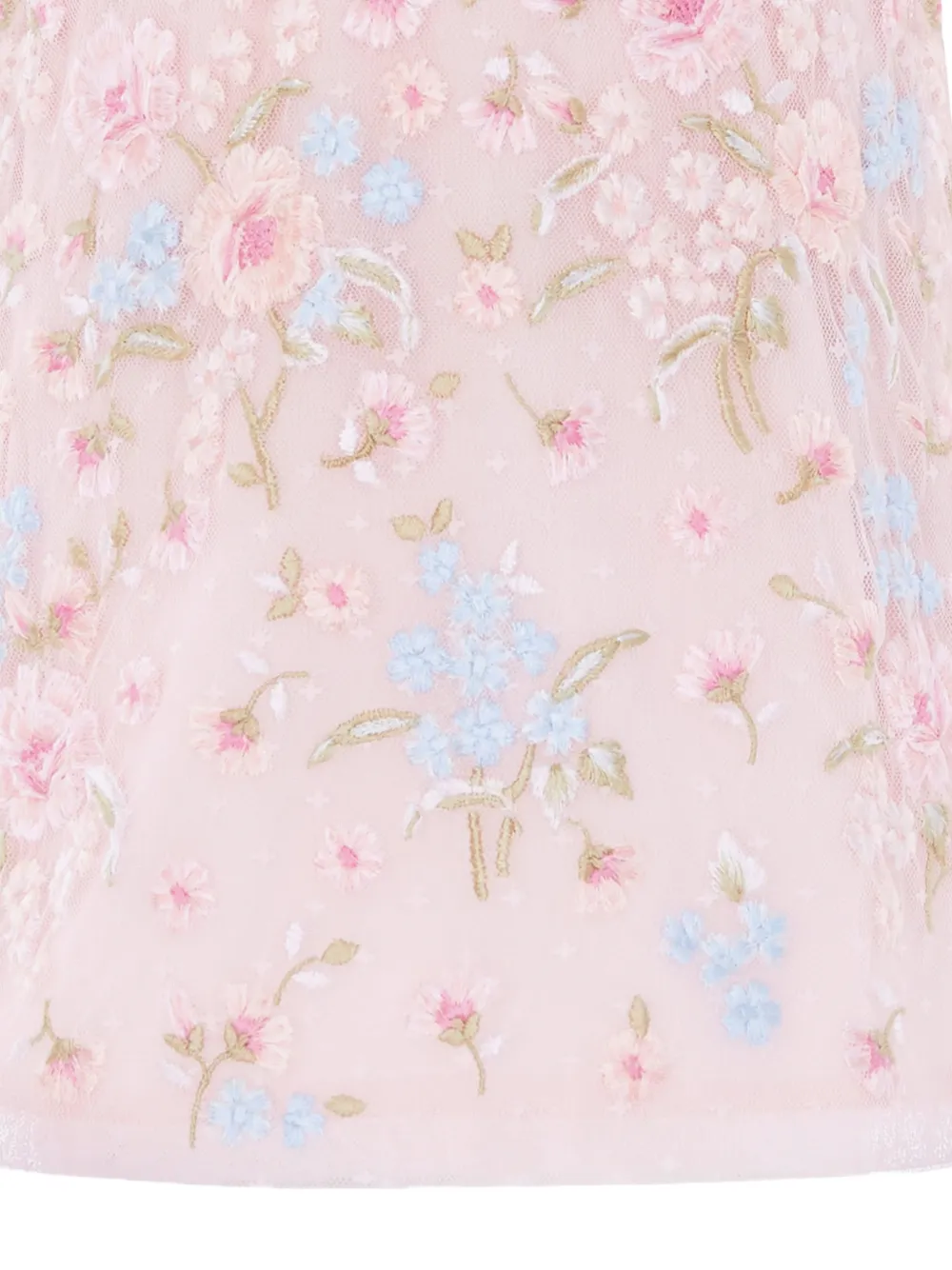 NEEDLE & THREAD KIDS Jurk met geborduurde bloemen Roze