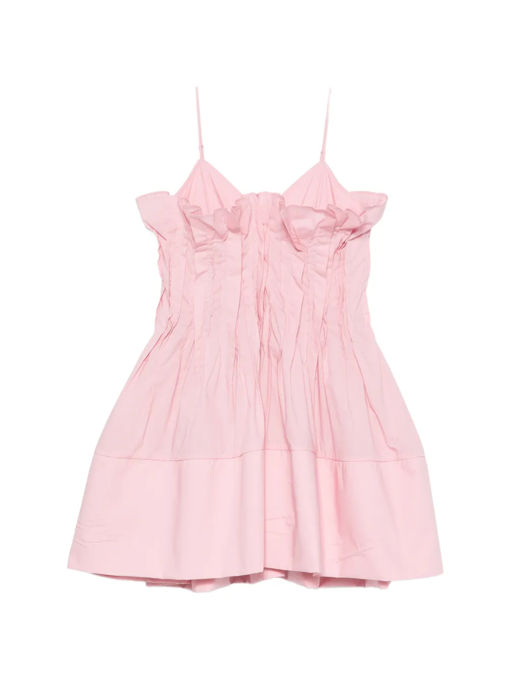 Marques'Almeida ruffled-detail mini dress - Rosa