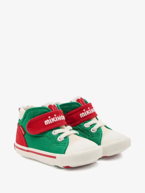 Miki House touch-strap high-top sneakers