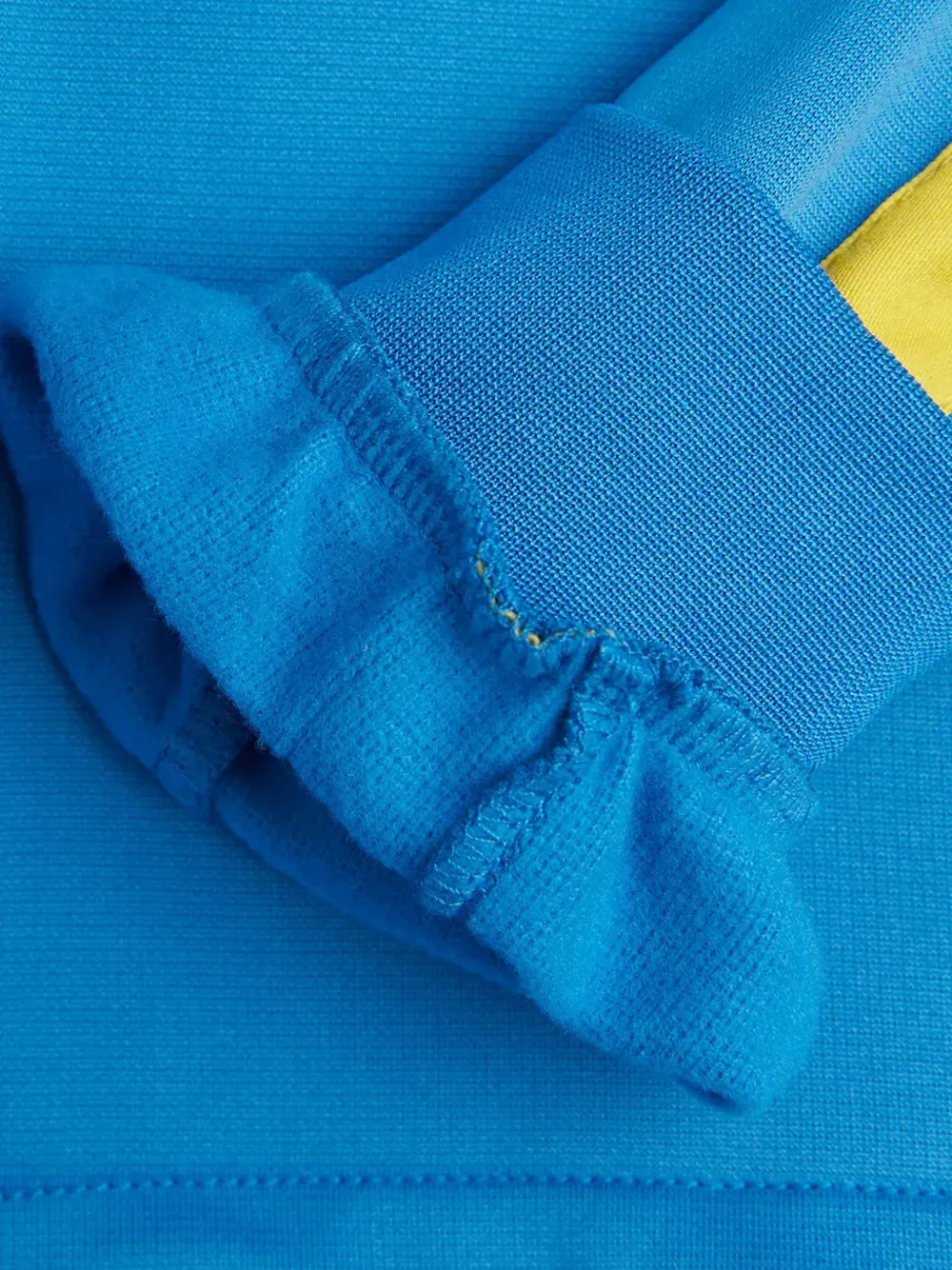 Mini Rodini Jurk met trekkoord en zijstreep Blauw