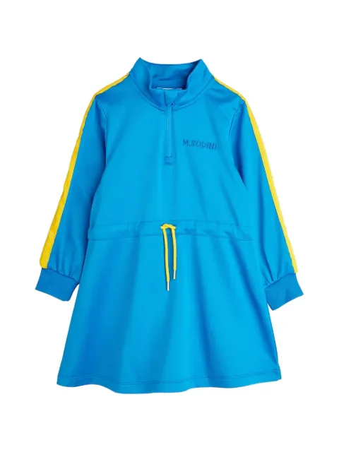 Mini Rodini side-stripe drawstring dress