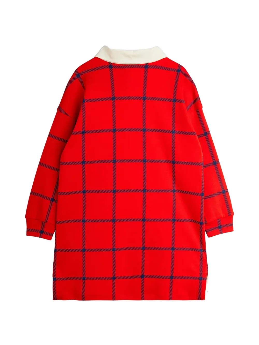 Mini Rodini E.T. patch check-pattern dress Rood