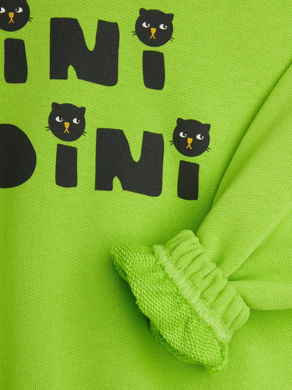 Mini Rodini Sweater met logoprint Groen