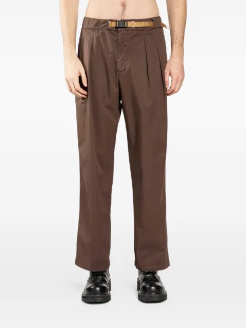 White Sand belted pleated trousers