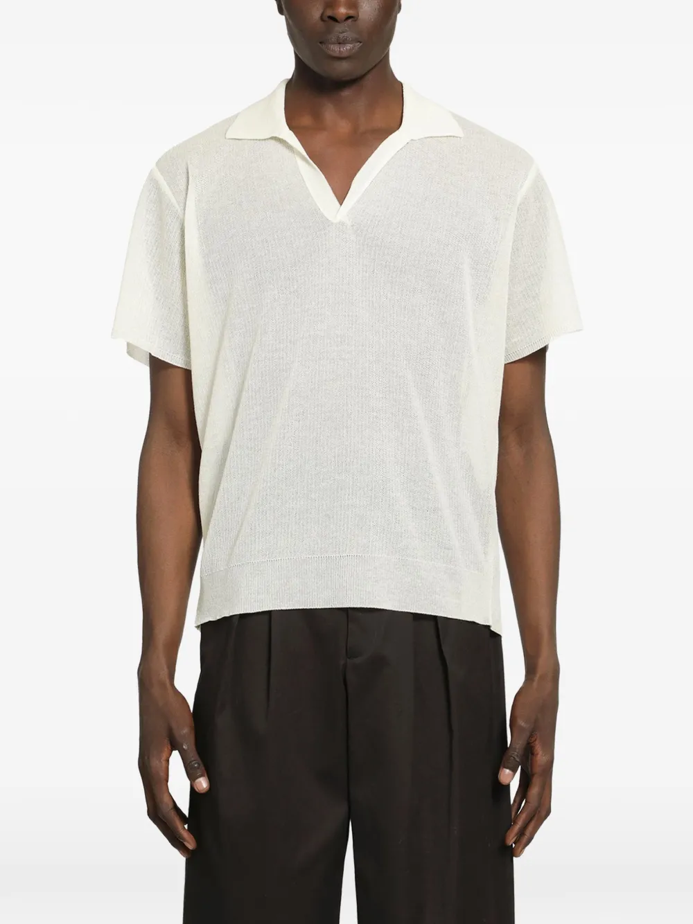 STEIN knitted v-neck sweater - Neutrals