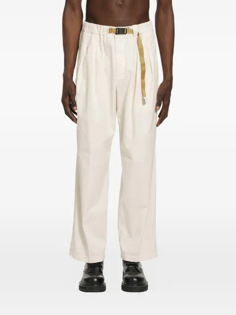 White Sand belted wide-leg trousers