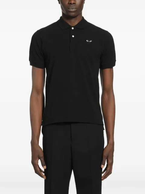 Comme Des Garçons Play Heart cotton piqué polo shirt
