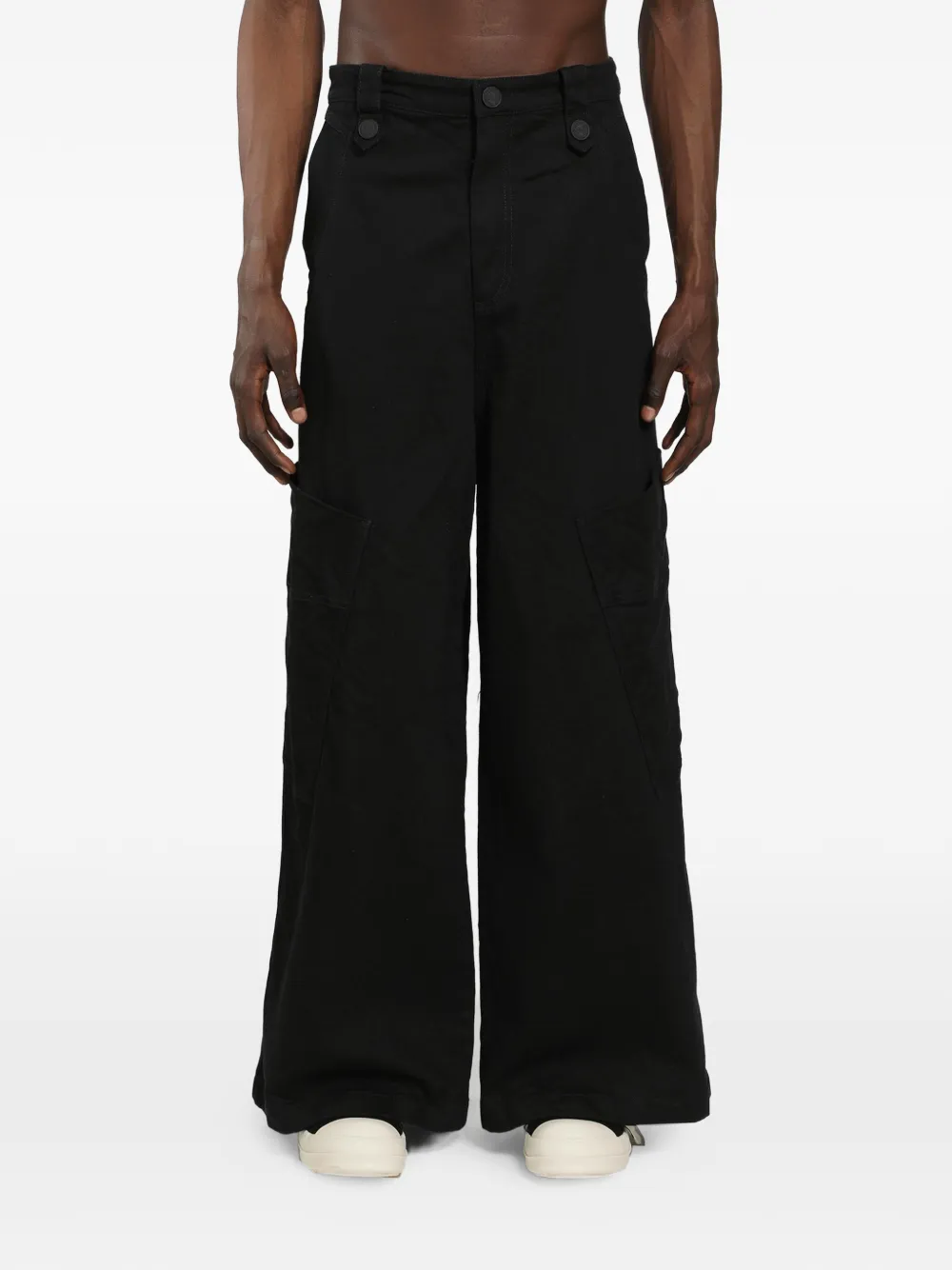 MASSIMO SABBADIN multi-pocket wide-leg jeans - Nero