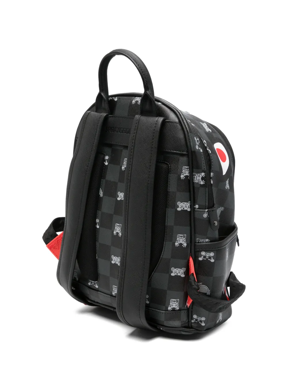 Sprayground Shark Mouth geruite rugzak Grijs