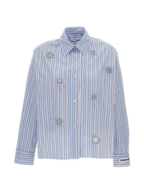 DES PHEMMES camisa con detalles de cristal