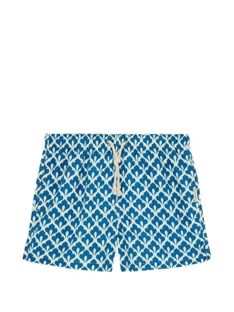 GASSA D AMANTE Sanremo geometric-print drawstring swim shorts