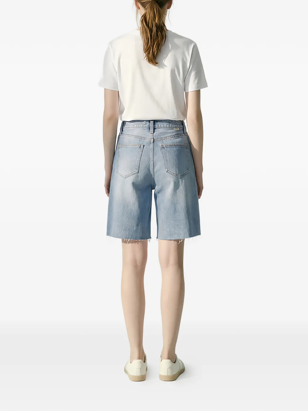 Hey Joanie Coastal Breeze 90's gerafelde shorts Blauw
