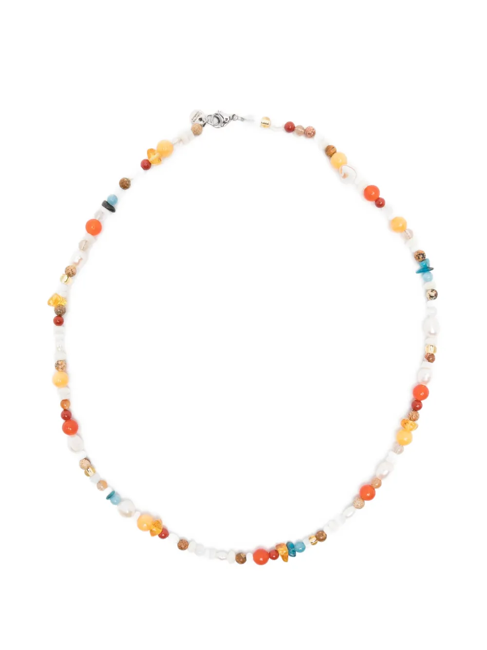 COLLANINE COLORATE Ricordi beaded necklace - Bianco