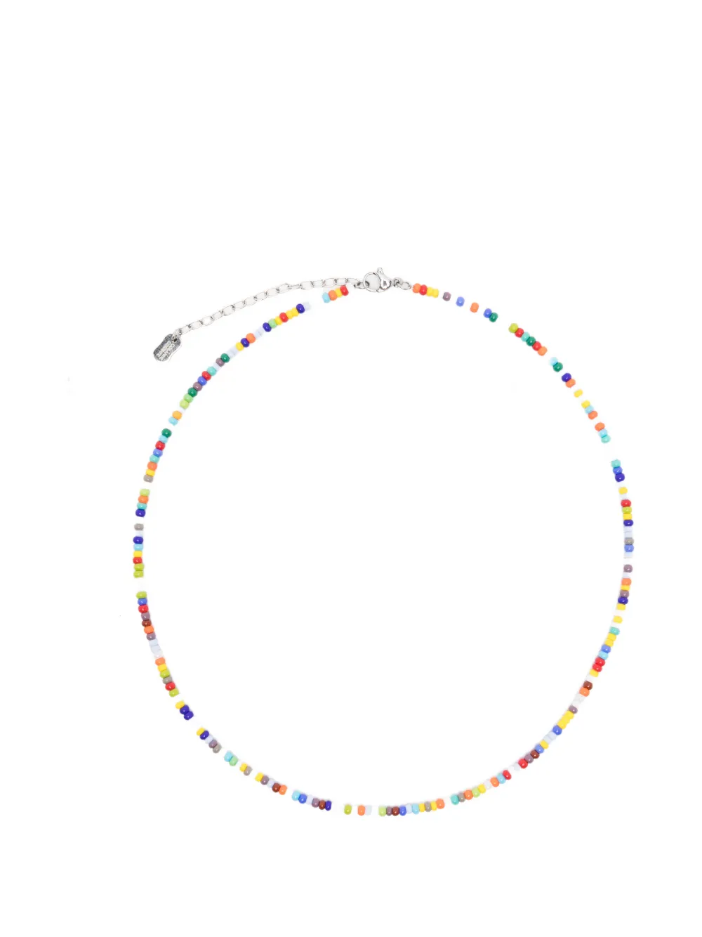 COLLANINE COLORATE beaded necklace - Argento