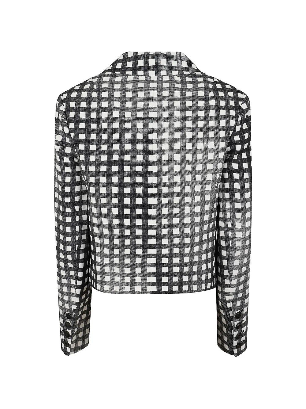 Ermanno Scervino Button-up jack met gingham ruit Zwart