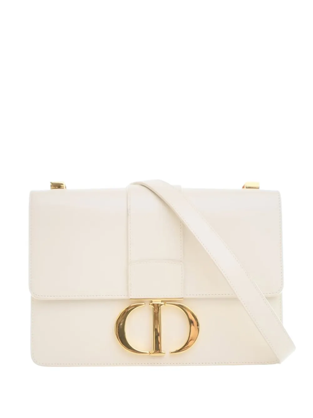 Christian Dior Pre-Owned 2020 Leather 30 Montaigne Flap crossbody bag - White