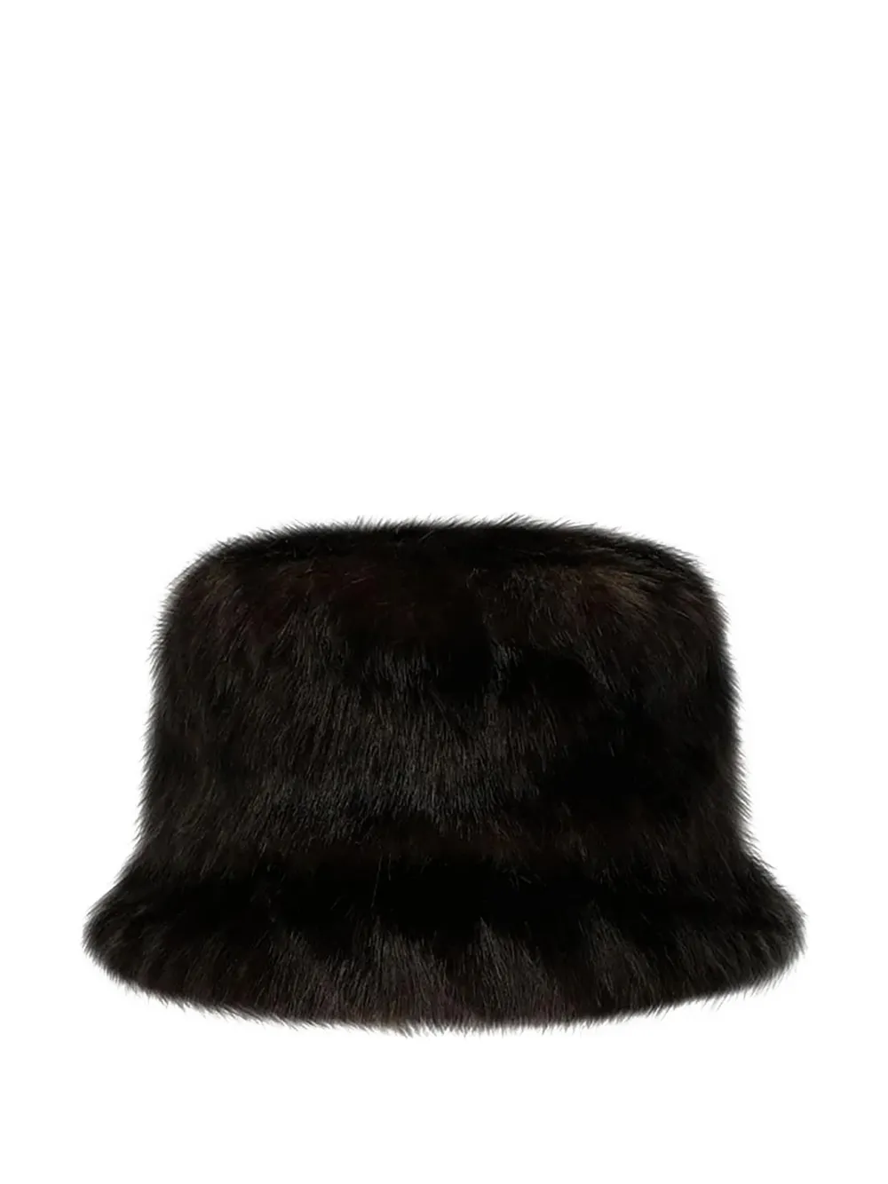 Amomento faux-fur bucket hat - Marrone