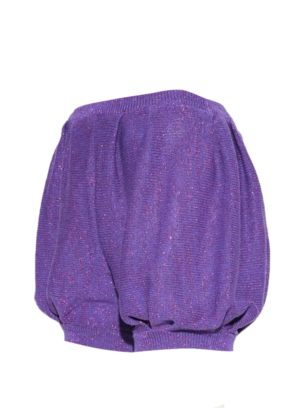 Sophia Webster Princess glitter-knit shorts - Purple