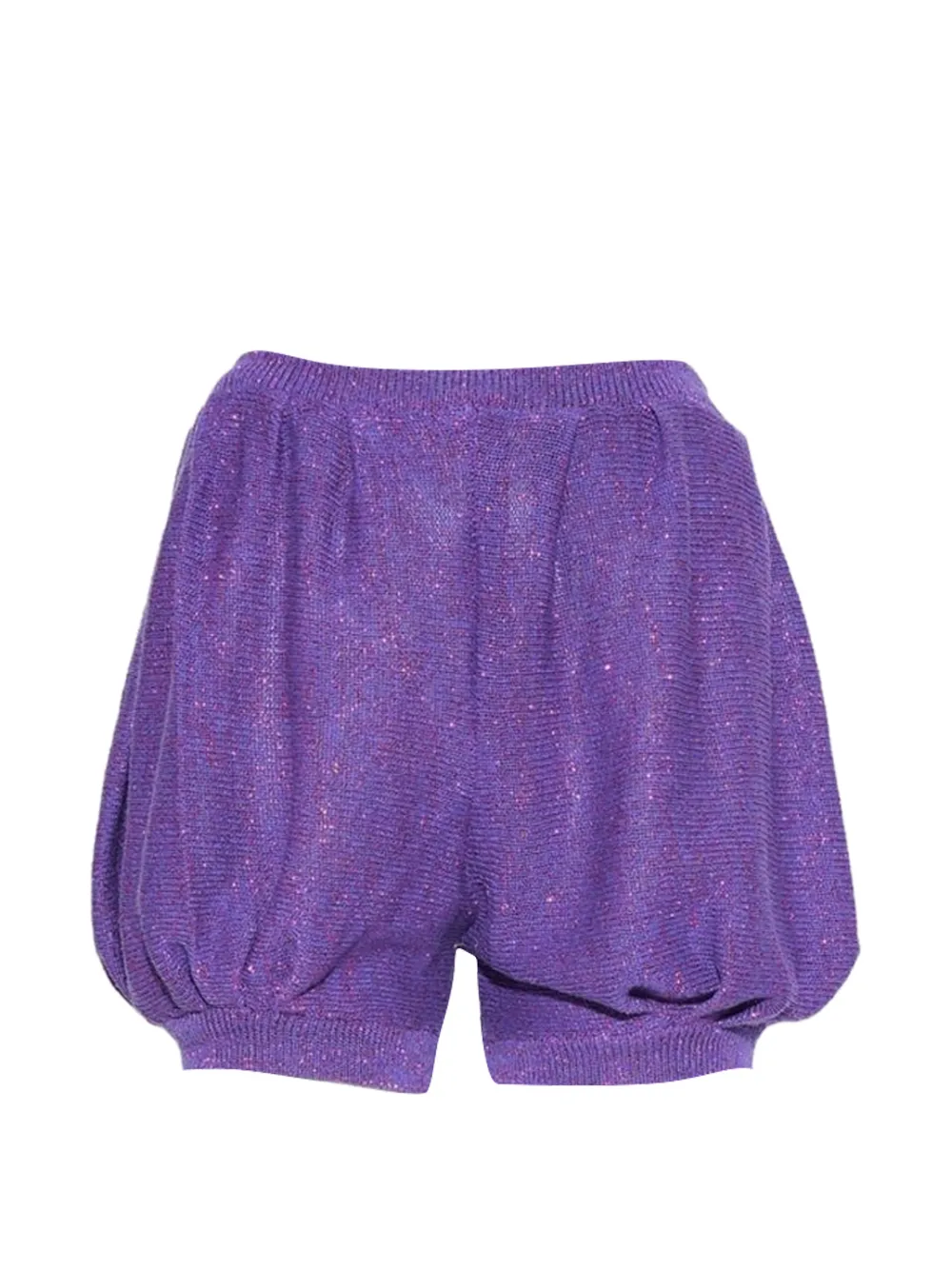 Sophia Webster Princess glitter-knit shorts - Viola