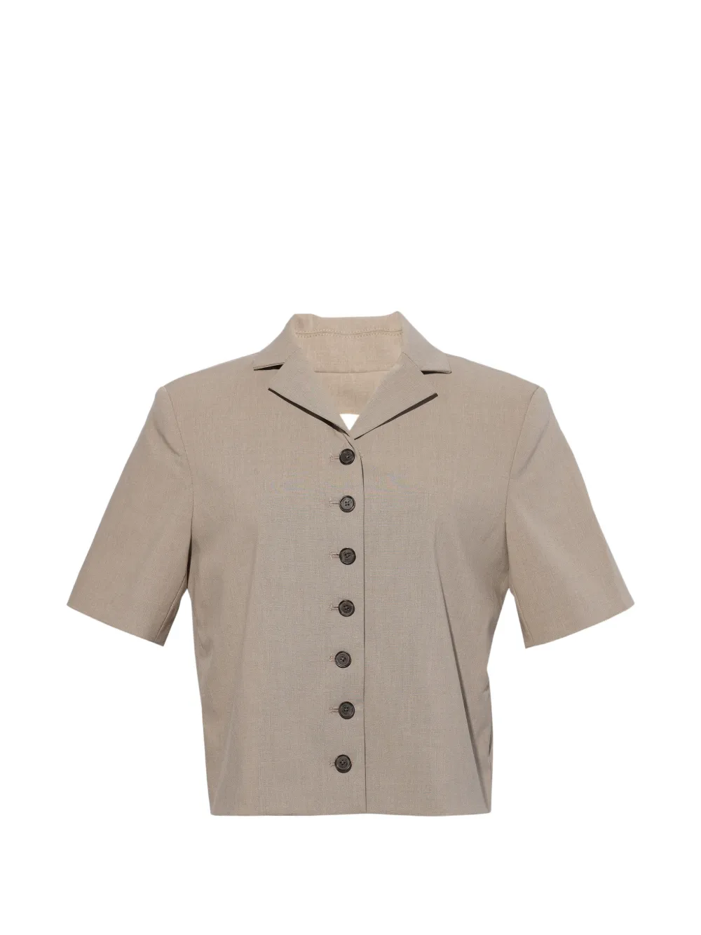 Sandy Liang Beverly short-sleeve jacket - Neutrals