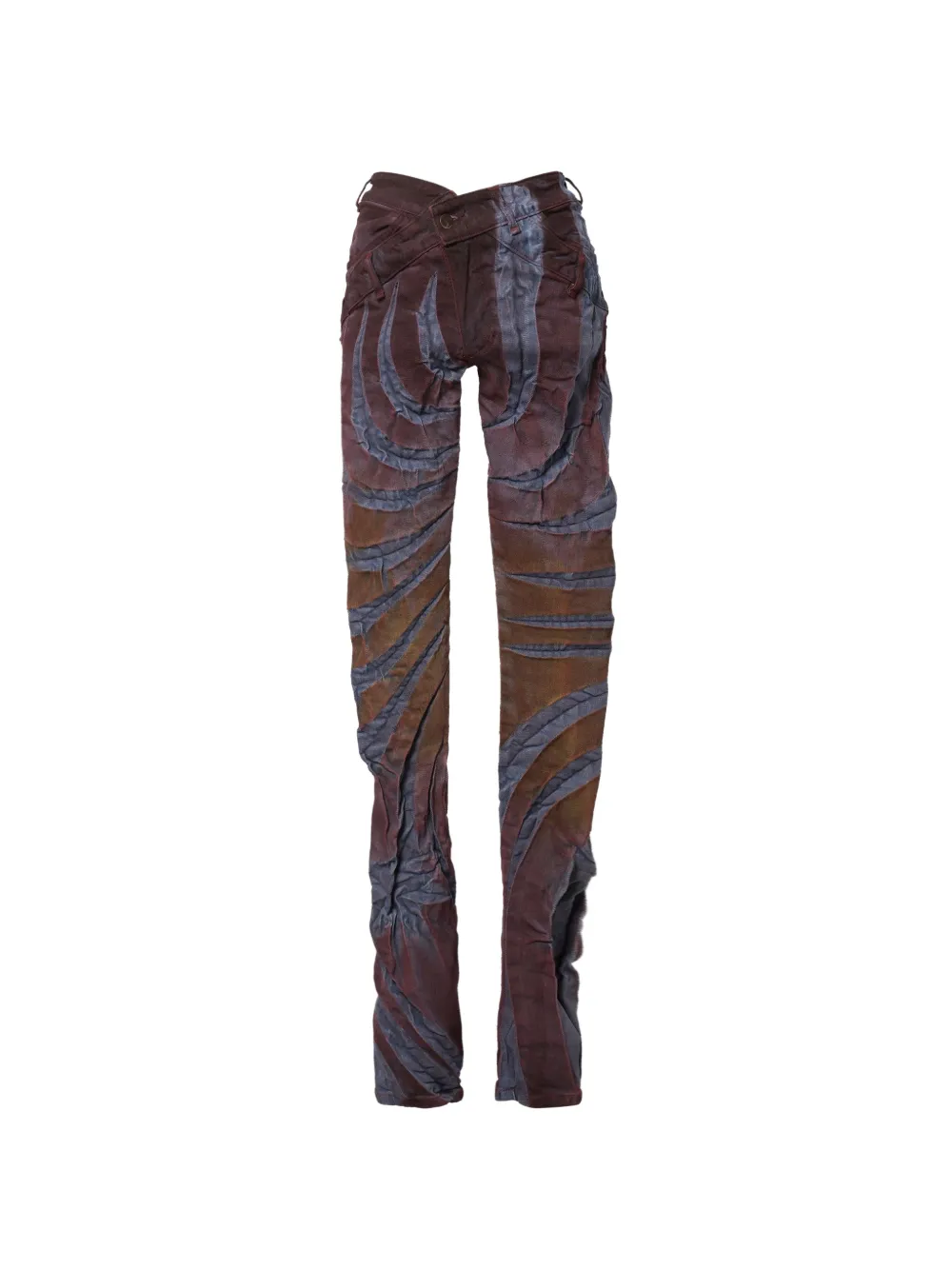 Masha Popova V-cut skinny jeans - Marrone