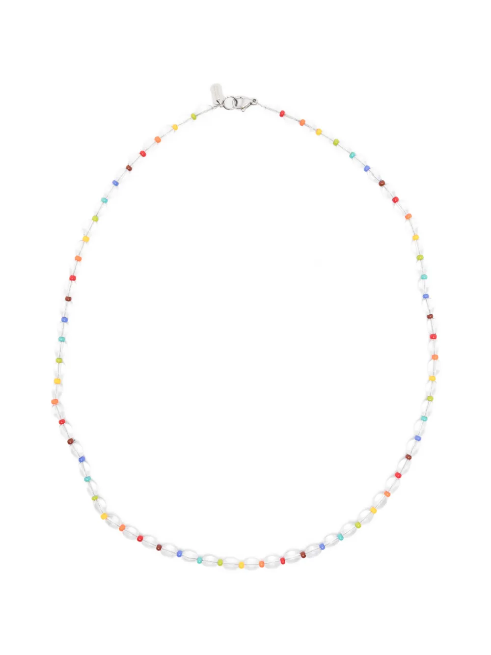 COLLANINE COLORATE beaded necklace - Bianco