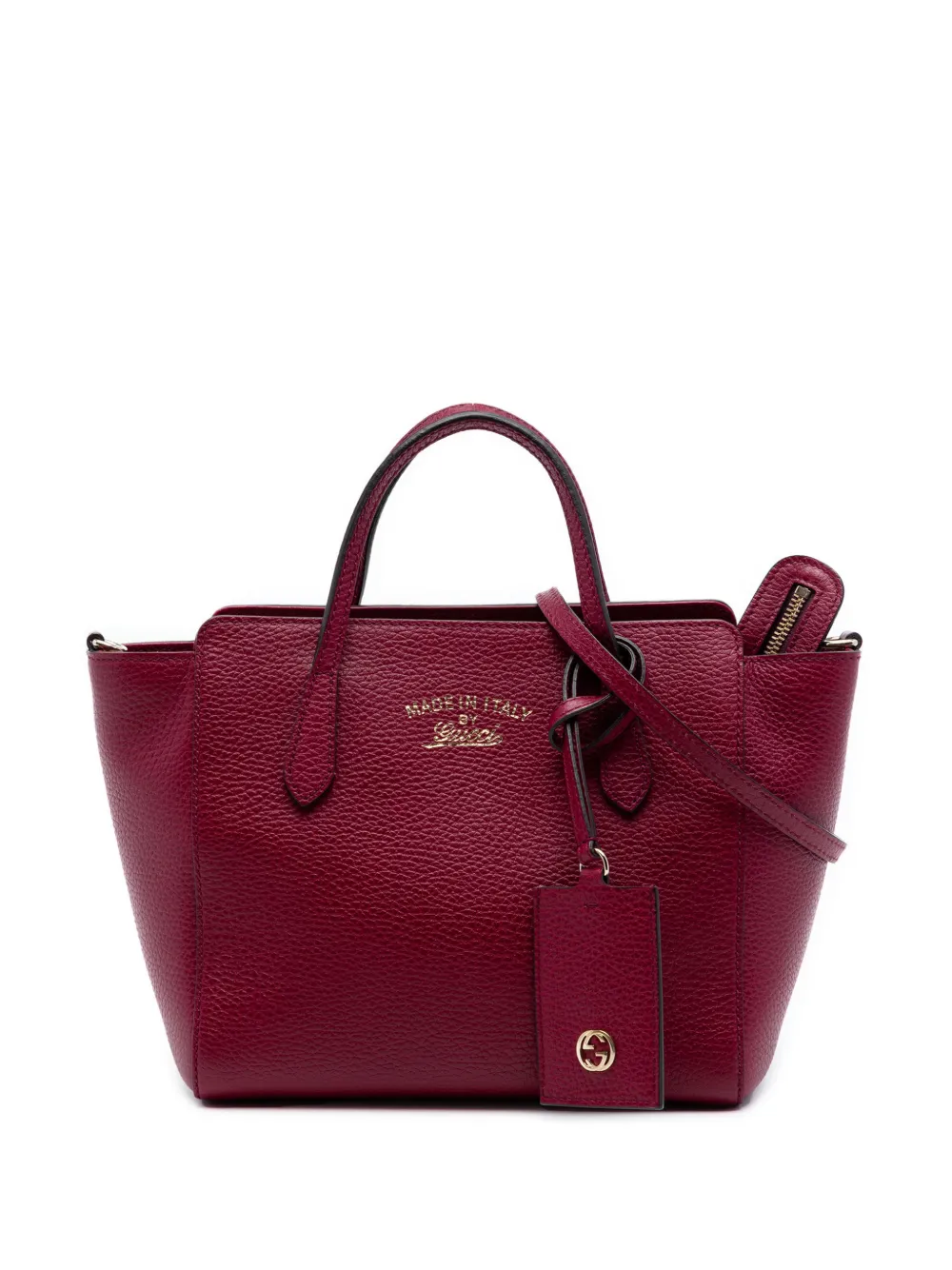 Gucci Pre-Owned 2016-2026 Mini Leather Swing satchel - Rosso