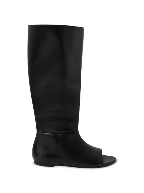 Gimaguas open-toe leather boots