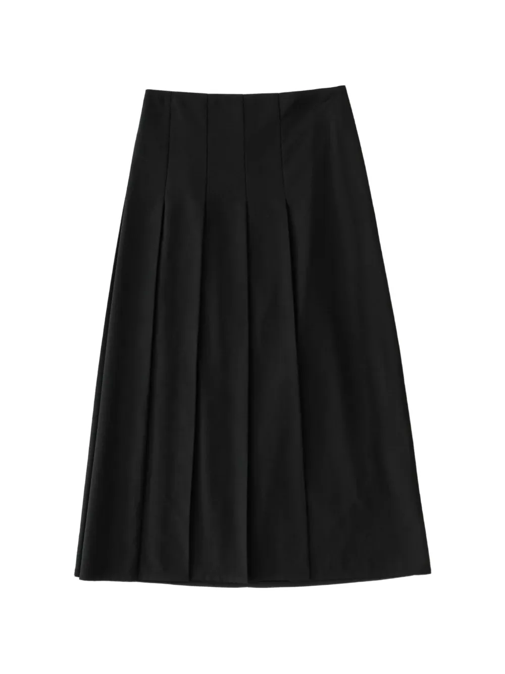 Studio Nicholson Agat pleated midi skirt - Nero