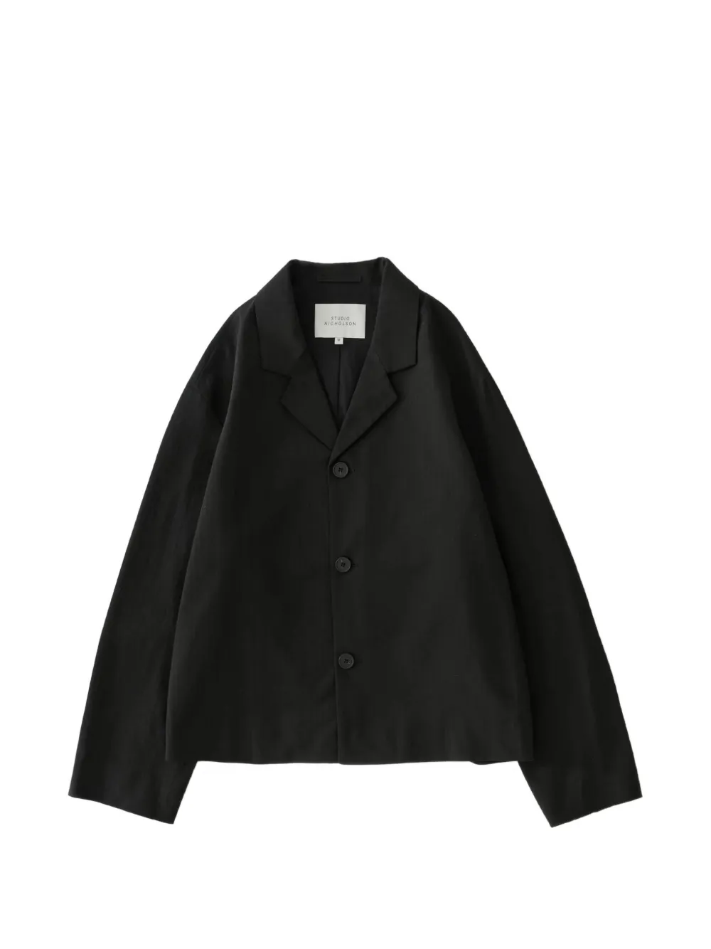 Studio Nicholson cotton single-breasted jacket - Nero