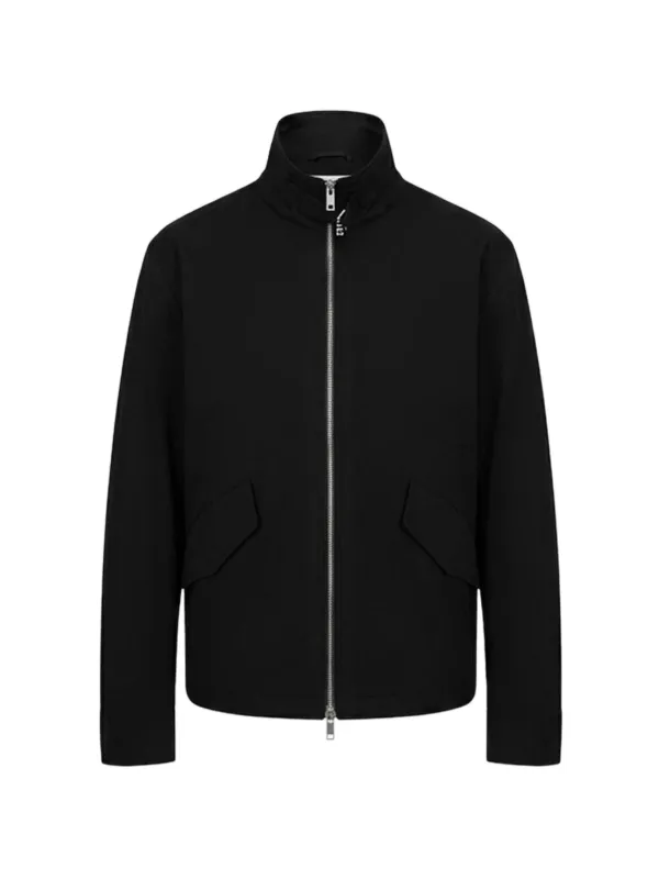 Studio Nicholson Cotton Zip Fastening Jacket in Black