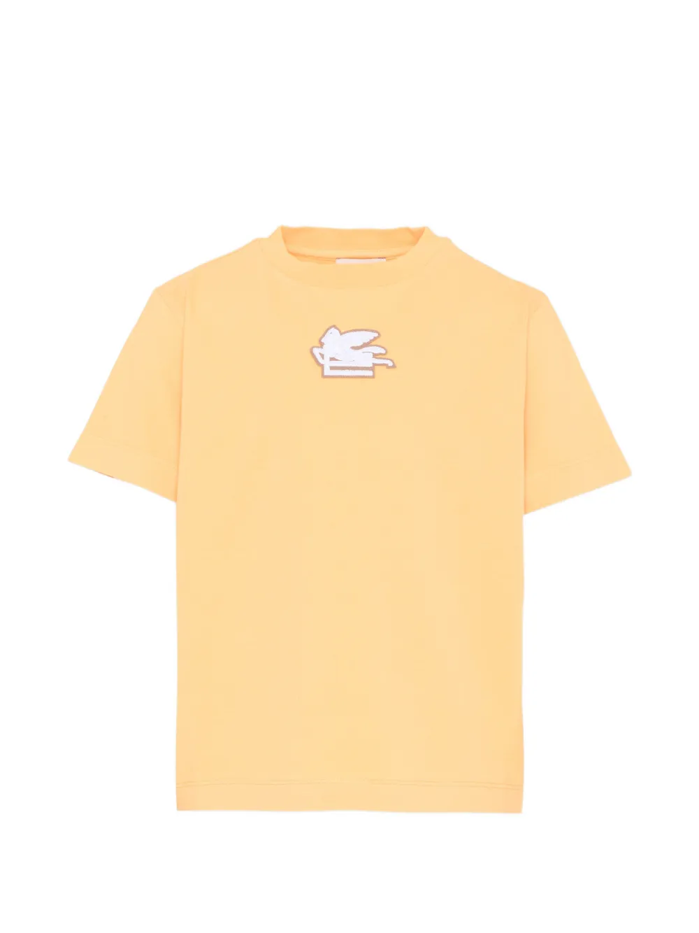 ETRO KIDS Pegaso-patch T-shirt - Orange