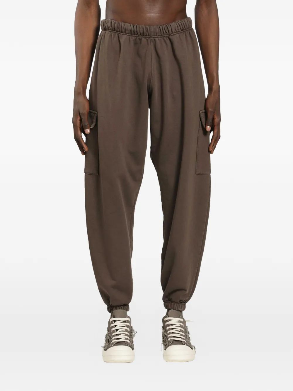 Roadless cotton jersey track pants - Marrone