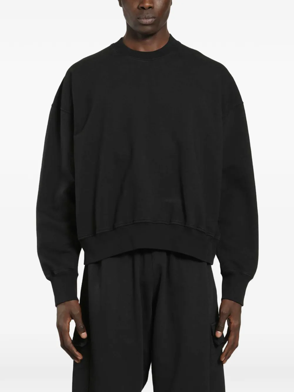 Roadless crew-neck long-sleeve sweatshirt - Nero