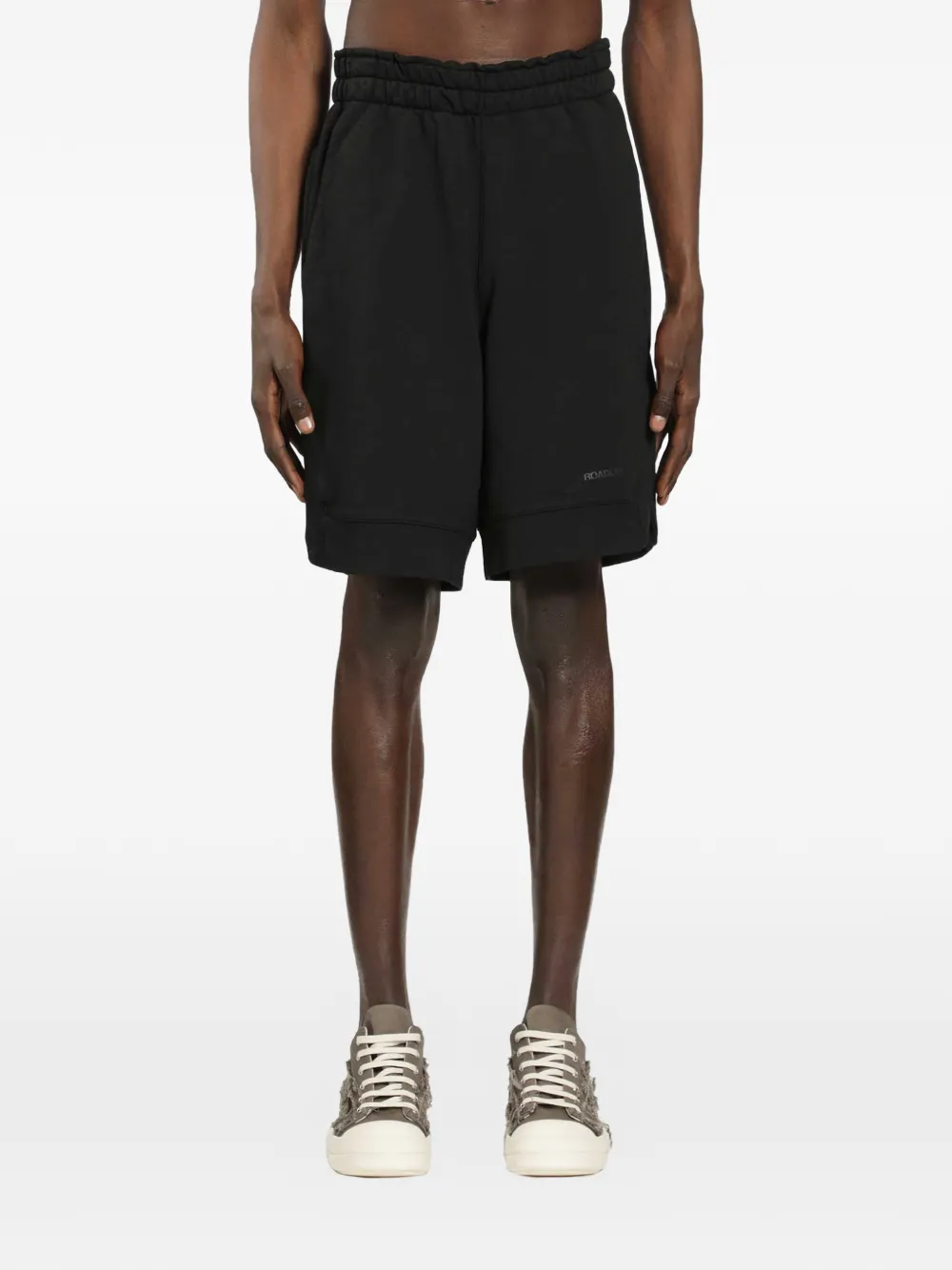 Roadless logo-print elasticated-waist shorts - Nero