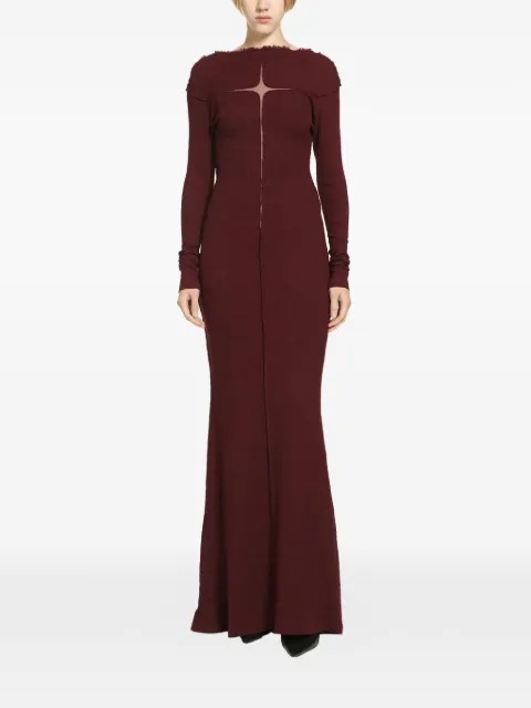 DAISY slubbed-rib maxi dress