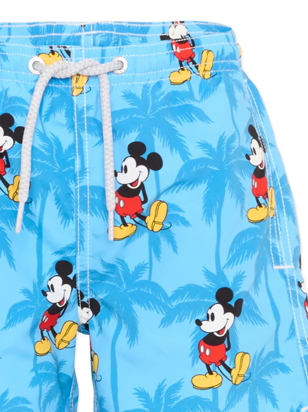 MC2 Saint Barth Kids Zwembroek met Mickey Mouse palmprint Blauw