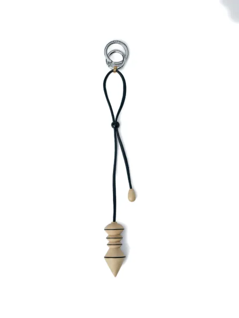 LEMAIRE geometric-pendant cord keychain