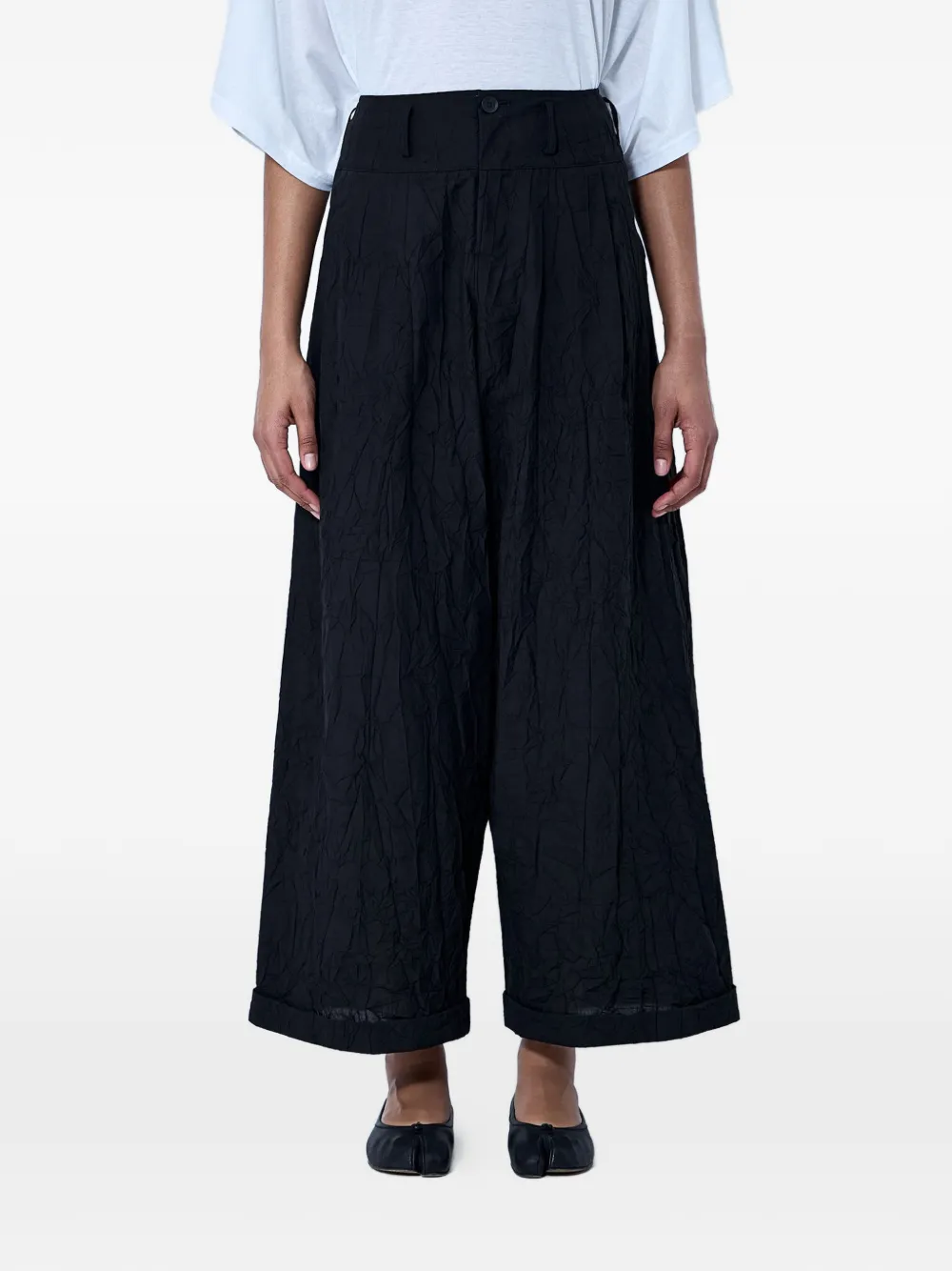 Limi Feu Mackin high-waisted trousers - Black