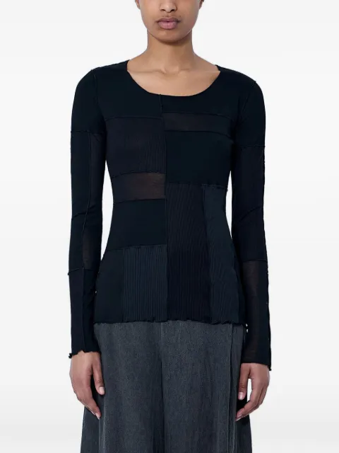 Limi Feu patchwork long-sleeve T-shirt