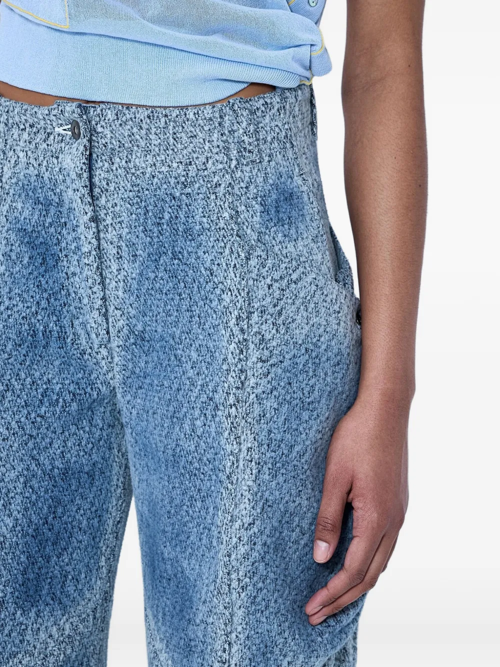 Kiko Kostadinov Broek met textuur Blauw