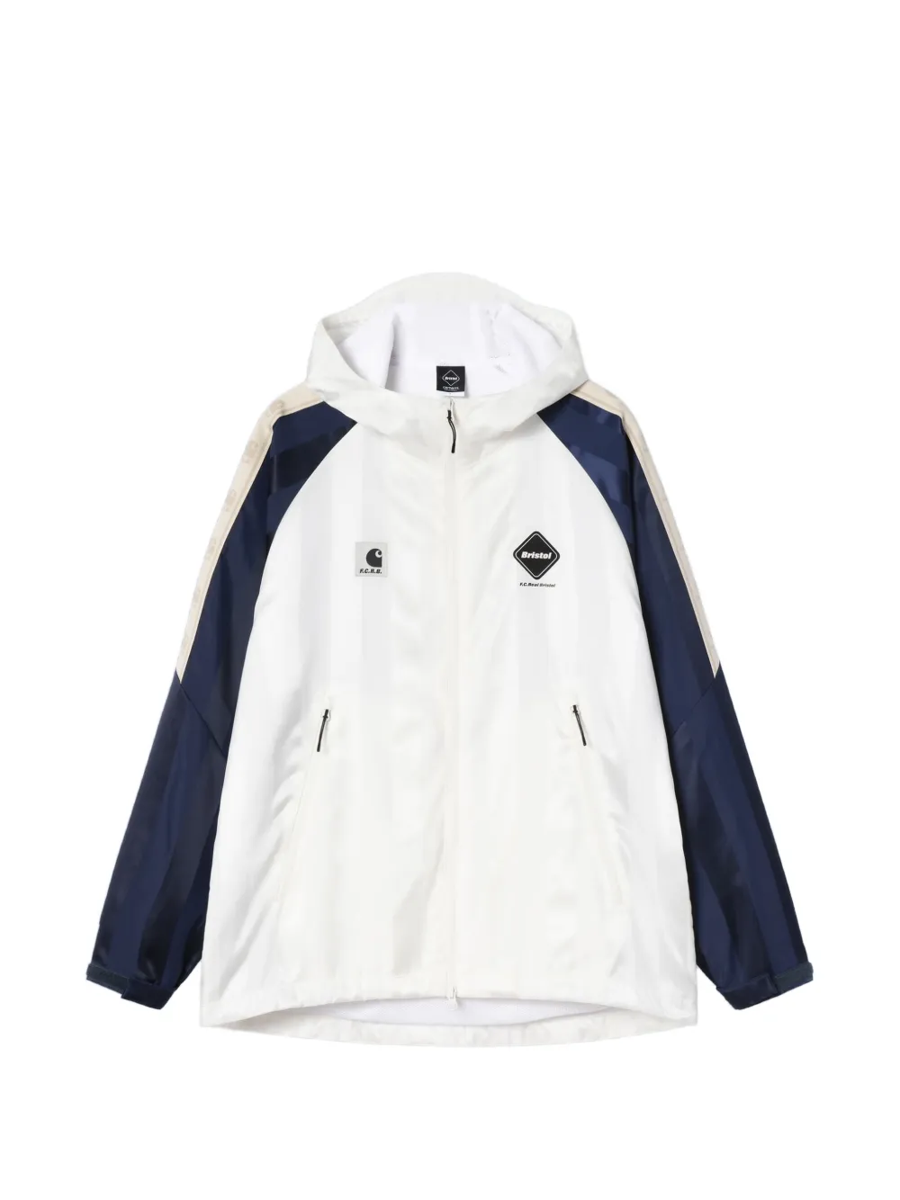 Carhartt WIP x F.C.Real Bristol veste zippée à capuche - Blanc Carhartt WIP x F.C.Real Bristol veste zippée à capuche - Blanc